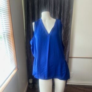 Vince Camuto Royal Blue sleeveless Peplum top, size 2X